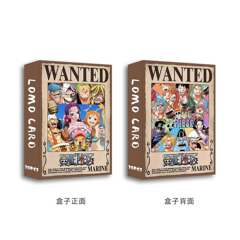 ONE PIECE Lomo Card Double-sided Color Printing Monkey·D·Luffy Roronoa Zoro Photocard 30pcs/box