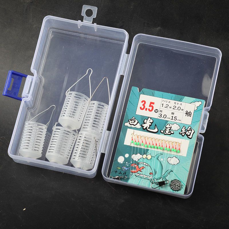 Bộ Dây Móc Câu Cá Màu Trắng Vàng Nhạt Nhỏ Móc Câu Cá Bảy Sao Băng Có Dải Trắng Và Móc Câu Cá