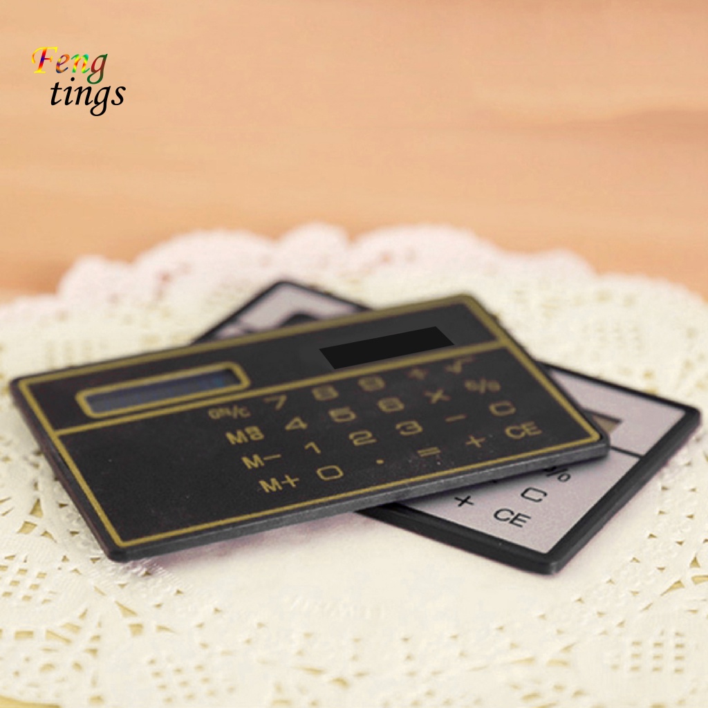 Máy Tính Thẻ 8 Chữ Số mini Siêu Bền Tiện Dụng Cho Gia Đình