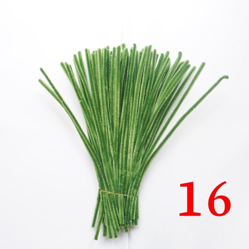 Bó 100 dây Kẽm Nhung làm hoa loại 1 lông dày nhiều màu loại to đủ màu dùng trang trí 1 d111101