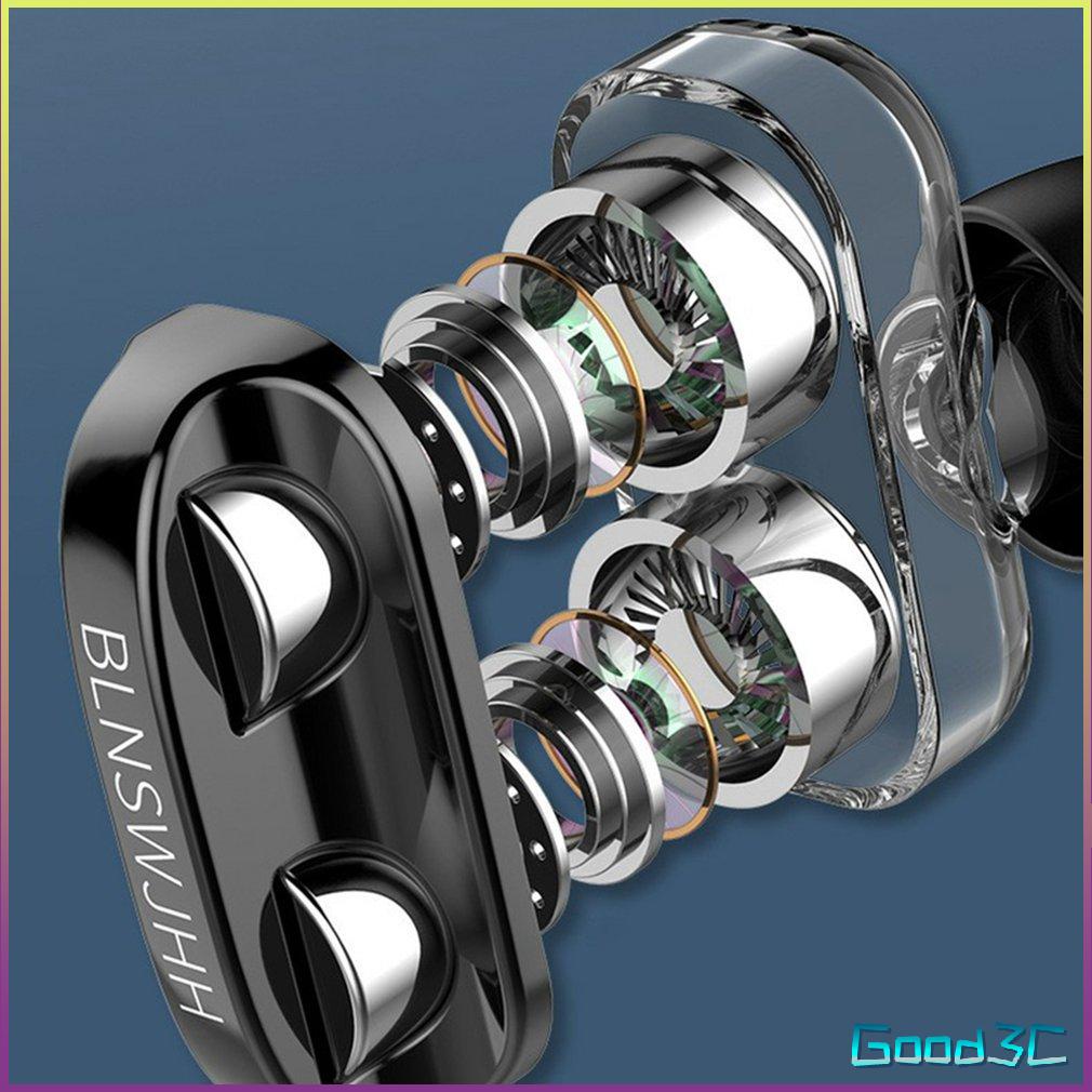 Stereo Wired In-Ear Headphones Dual Speakers Smartphone Earphones Ear Plug