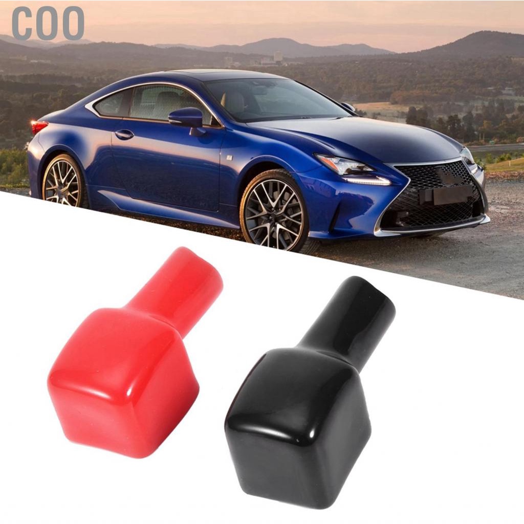 Coo Terminal Caps  Covers Heatproof Red Black for Cars Trucks Motorcycles