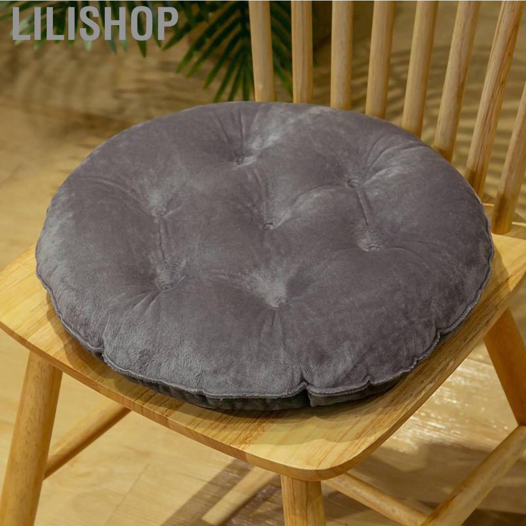 Lilishop Seating Cushion Cute Color Matching Warm  Comfortable Fill Chair Pillow for Autumn Winter