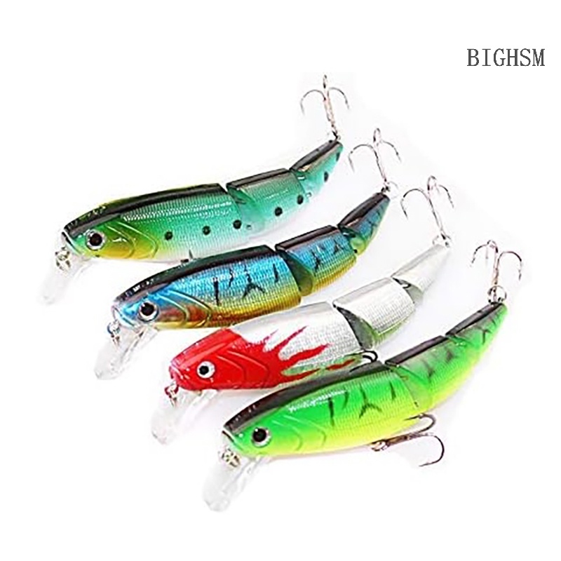 Bighsm Mồi Câu Cá Giả Bằng Nhựa Cứng Ba Phần Khác Nhau luya Batik Giống Mồi Dụ Cá skk