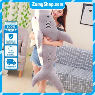 [Rẻ vô địch] Thú nhồi bông cá mập gấu bông đồ chơi mền mịn dễ thương cho bé - 110 cm [Có bảo hành]