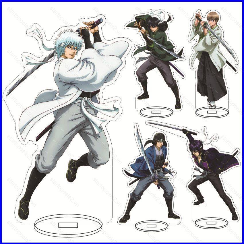 Gintama Giá Đỡ Mô Hình Nhân Vật anime sakata gintoki Kuga kagura Bằng acrylic Làm Quà Tặng Trang Trí Nhà Cửa