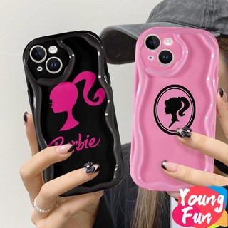 Ốp Realme Vỏ barbie màu hồng realme c20 c25y c35 c25 c3 c15 c11 c2 c17 c30 c21 c33 c31 gt 8i viền hình sóng vỏ chống sốc sang trọng
