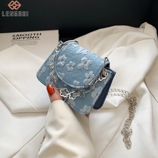 Forever lengrui Túi Đeo Chéo mini Thêu Họa Tiết Thời Trang
