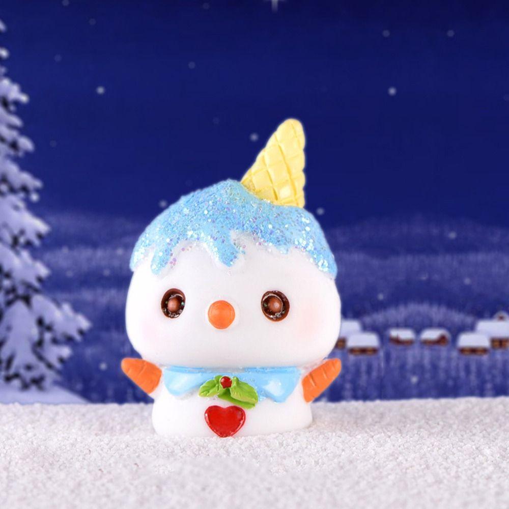 Mô Hình Ông Già Noel Hoạt Hình Trang Trí Tiểu Cảnh / Ông Già Noel / Người Tuyết Bằng Nhựa resin