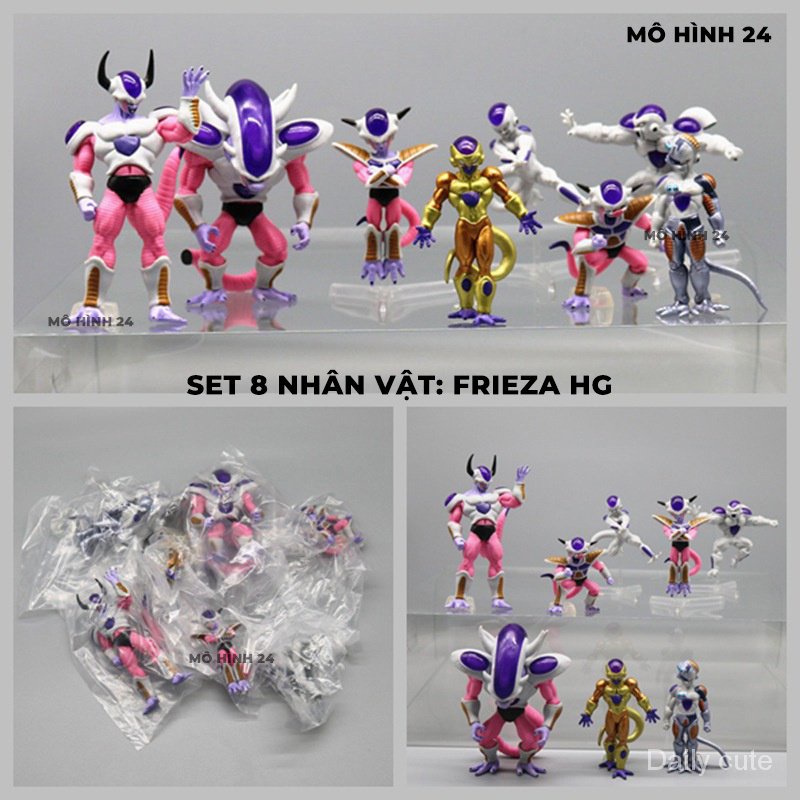 Bộ mô hình Frieza HG all form tất cả hình dáng của Frize Dragonball figure Freeza perfect mô hình mecha gold Set 8 Mô Hình Nhân Vật Phim Hoạt Hình dragon ball