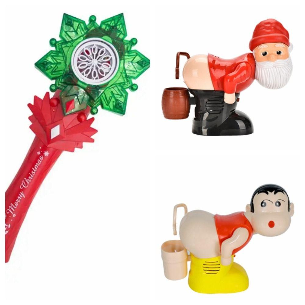 Máy Thổi Bong Bóng Điện Tử Hình Ông Già Noel Và Bông Tuyết Bằng Nhựa Vui Nhộn Cho Bé Dịp Giáng Sinh Năm Mới