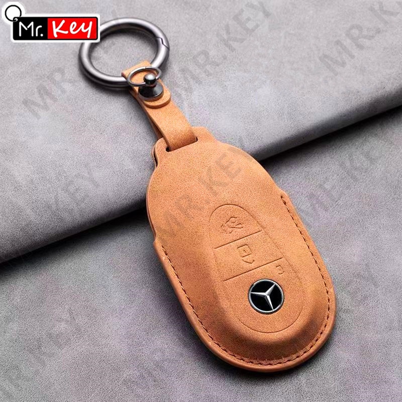 Bao Da Đựng Chìa Khóa Xe Hơi mercedes benz a c e s class glc Cl gls w177 w205 w213 w222 x167 amg