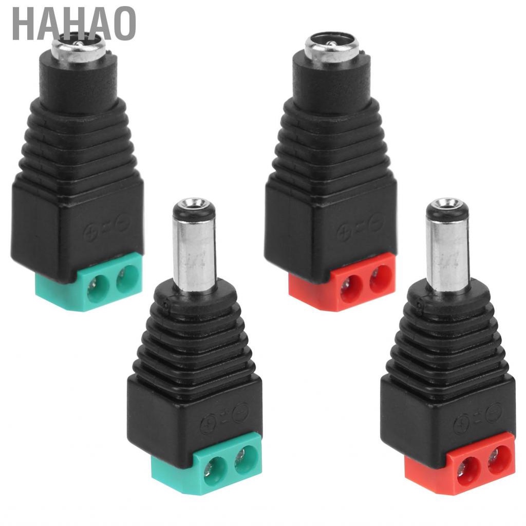 Hahao 5.5x2.1mm DC Power Connector No welding Male Female Adapters for converter