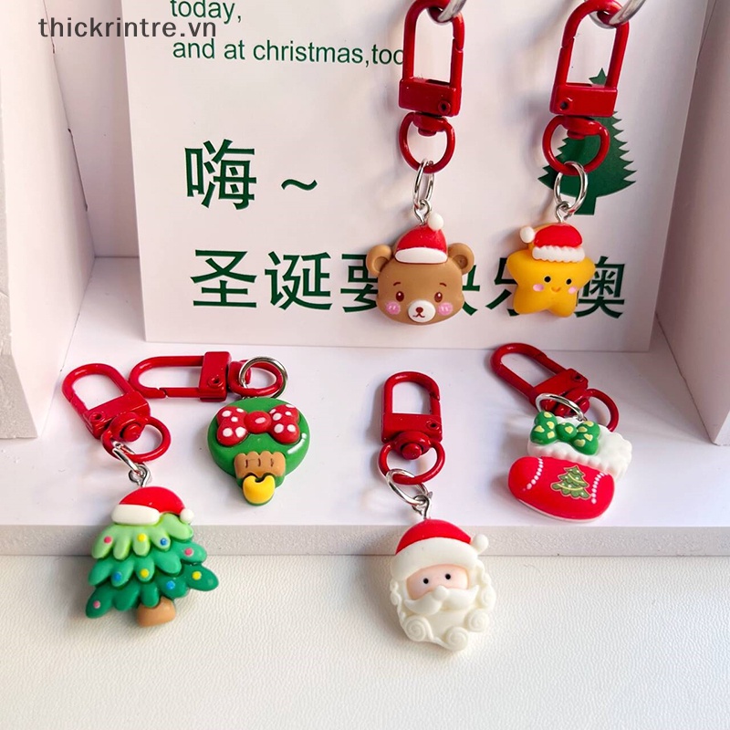 Th Móc Chìa Khóa Treo Ba Lô Túi Xách Trang Trí Giáng Sinh Đáng Yêu Hình Ông Già Noel Hoạt Hình Quà Tặng Giáng Sinh vn