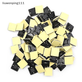 Bộ 100 đế gắn dây cáp tự dính 20x20x6mm tiện dụng