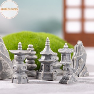 Mô hình tháp đá mini dùng trang trí sân vườn vn