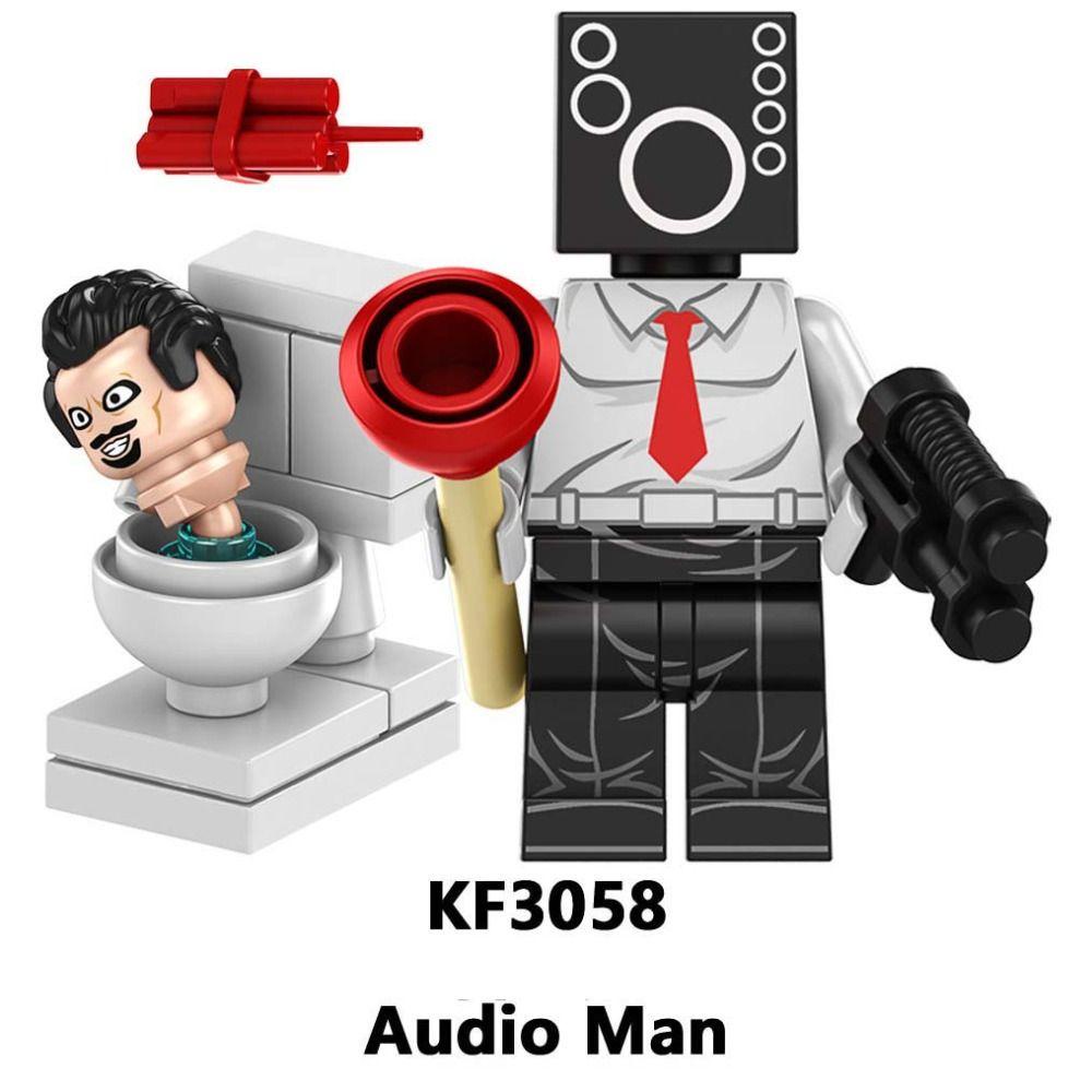 Daron1 Bộ Đồ Chơi Lắp Ráp Mô Hình Nhân Vật anime toilet skibidi skibidi mini Có Thể Tháo Rời