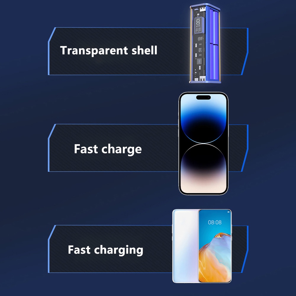 Hộp Pin Sạc Dự Phòng Tự Làm pcbfun 22.5w pd Cho 8 Pin 18650