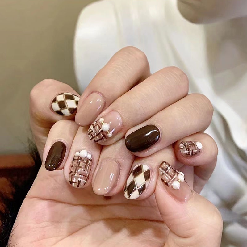 Miếng Dán Trang Trí Móng Tay Họa Tiết Da Báo / Vảy Cá Lấp Lánh