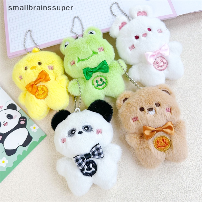 Smallbrainssuper Móc Chìa Khóa Hình Gấu / Thỏ Nhồi Bông Dễ Thương Sáng Tạo Cho Nữ sbs