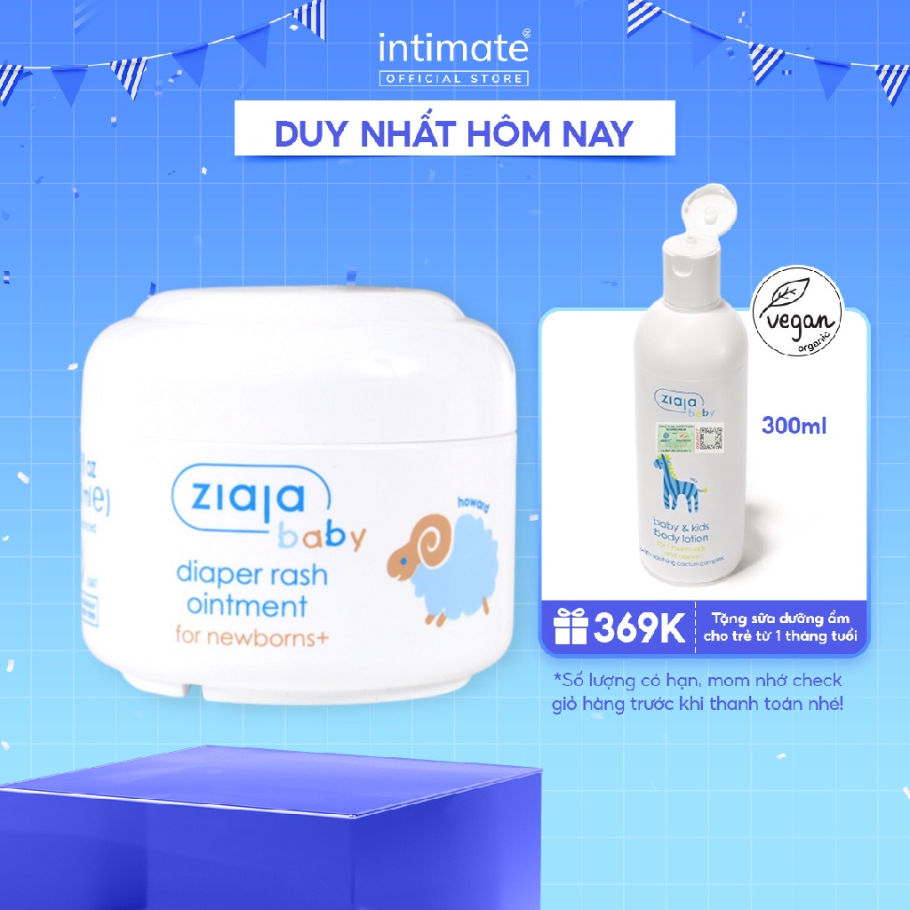 Kem Chống Hăm Cho Trẻ Ziaja Baby Diaper Rash Ointment Giúp Làm Dịu Nhẹ Vết