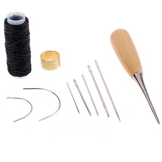 1 bộ dụng cụ may giày da 1 bộ chỉ may vá bằng sợi awl