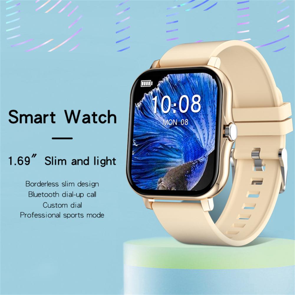 Đồng Hồ Thông Minh ip67 Màn Hình Màu hd 1.69 "Chống Thấm Nước Hỗ Trợ Theo Dõi Nhịp Tim Huyết Áp Và Phụ Kiện