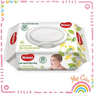 Khăn ướt huggies 64 tờ, 80 tờ không mùi / 72 tờ bơ hạt mỡ