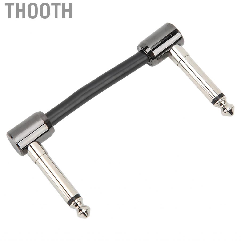 Thooth Guitar Patch Cable  Wide Application Pedal Wire Black for Bass