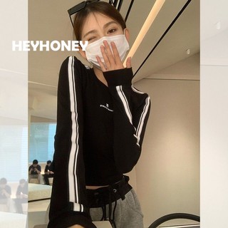 HEYHONEY áo phông áo thun nữ croptop baby tee Popular hàn quốc Dễ thương Xu hướng WMY23A0Y4I 44Z231104