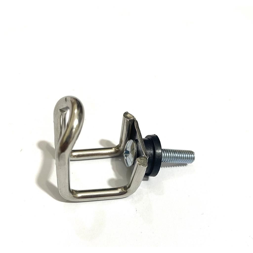 Móc u inox trắng treo đồ gắn baga xe máy như wave exciter winner sirius dream ab