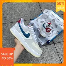 Giày thể thao AF1 SP xám vệt xanh durk low thiết kế kiểu mới nam nữ hot hit 2023 hàng đẹp quảng châu