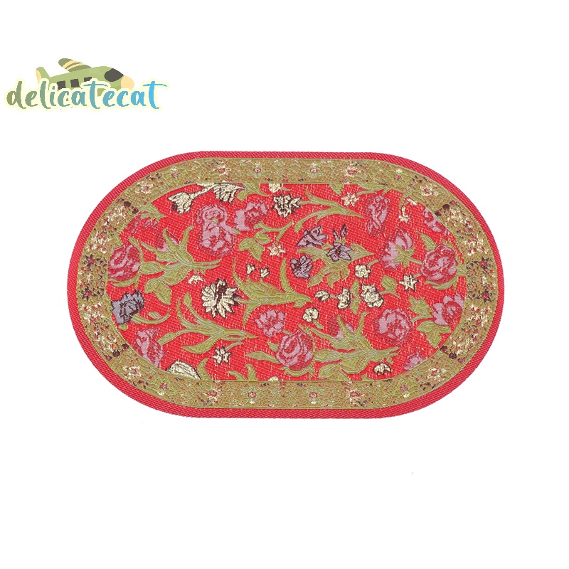 Thảm Lót Sàn Hình oval Cho Nhà Búp Bê Tỉ Lệ 1: 12