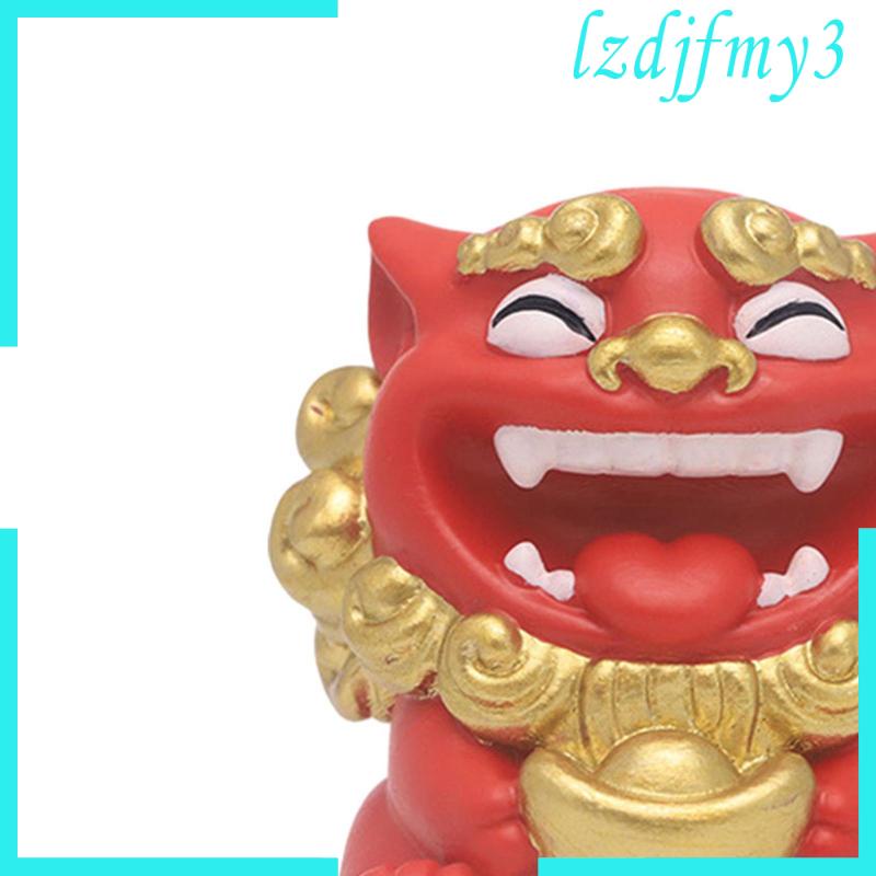 Set 2 Tượng Động Vật mini Dễ Thương Dùng Để Trang Trí Phòng Khách