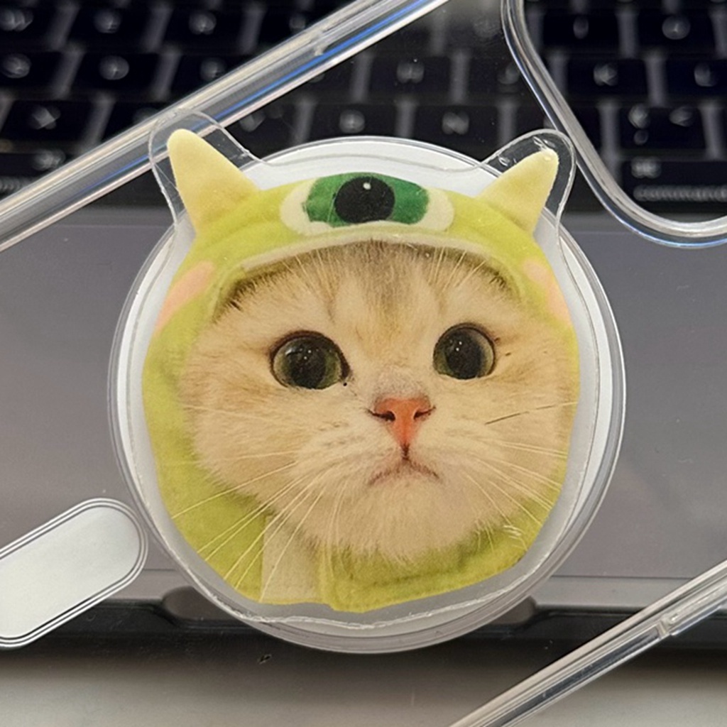Giá Đỡ Điện Thoại / Máy Tính Bảng Bằng pc Họa Tiết Hoạt Hình Gấu / Chó / Mèo / spongebob Đáng Yêu Có Nam Châm Hút Chống Rơi