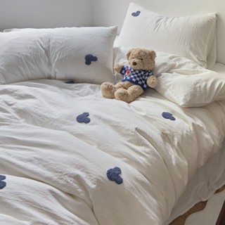 Bộ chăn ga gối REE Bedding CTD249 M6 TRẮNG nhiều màu đủ size giường nệm