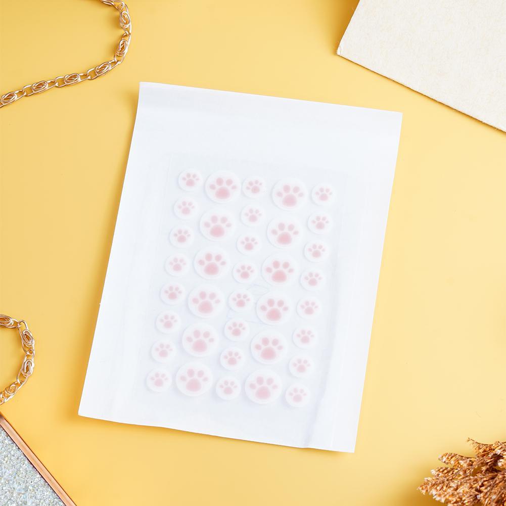 Set 36 / 28 Miếng Dán Hỗ trợ giảm mụn Trứng Cá Hình Dấu Chân Mèo Tiện Dụng