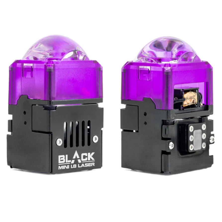 Đèn led bi cầu titan black 1.8 laser Moto / 1.8 ô tô  Aluminum cao cấp chip led 6+1 nhân siêu sáng siêu bền đẹp