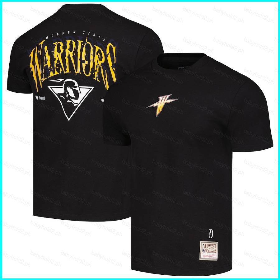 Áo Thun Thể Thao Tay Ngắn jersey 2024 Phiên Bản Người Hâm Mộ nba Gold state warriors black Supa x nba
