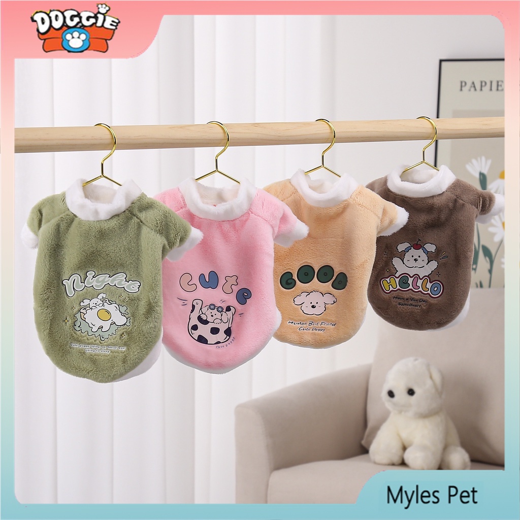 Áo hoodie Họa Tiết Hoạt Hình Thời Trang Thu Đông Cho Thú Cưng Sự Bảo Vệ