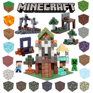 Bộ Đồ Chơi Khối Nam Châm Lắp Ráp minecraft diy Cho Bé