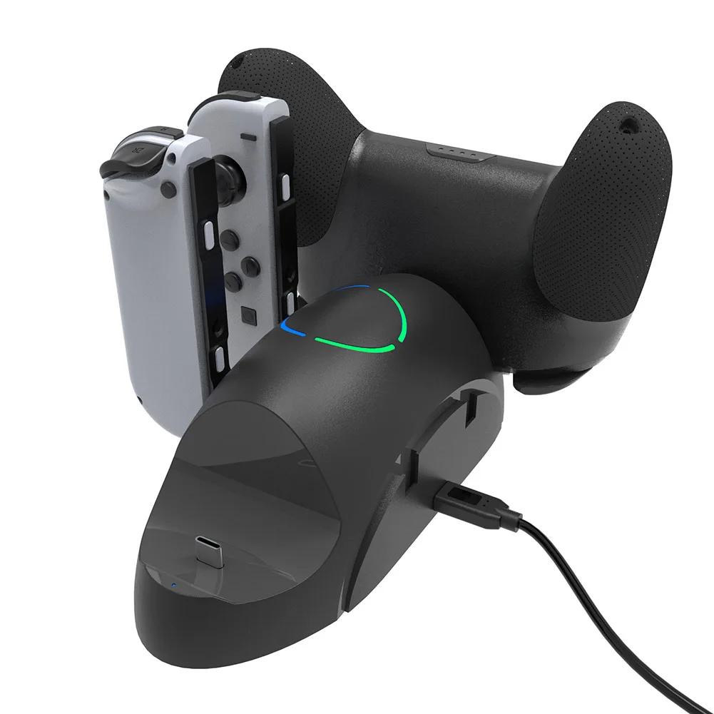 Đế Sạc dc5v / 2a 6 Trong 1 Cho Tay Cầm Chơi Game nintendo switch pro