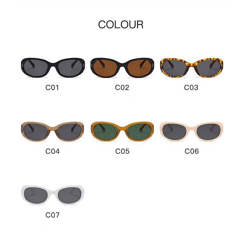 COD Kính Mát Hình oval Chống Tia UV400 Thời Trang