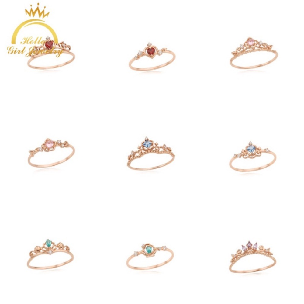 A hello girl Nhẫn Màu Vàng Hồng Thiết Kế Tinh Tế Sang Trọng Cho Nữ