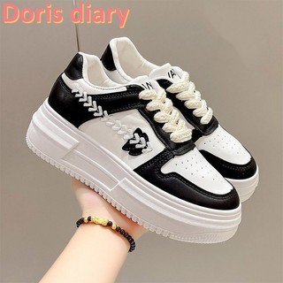 Giày Thể Thao Cột Dây Chống Trượt Phong Cách Hàn Quốc