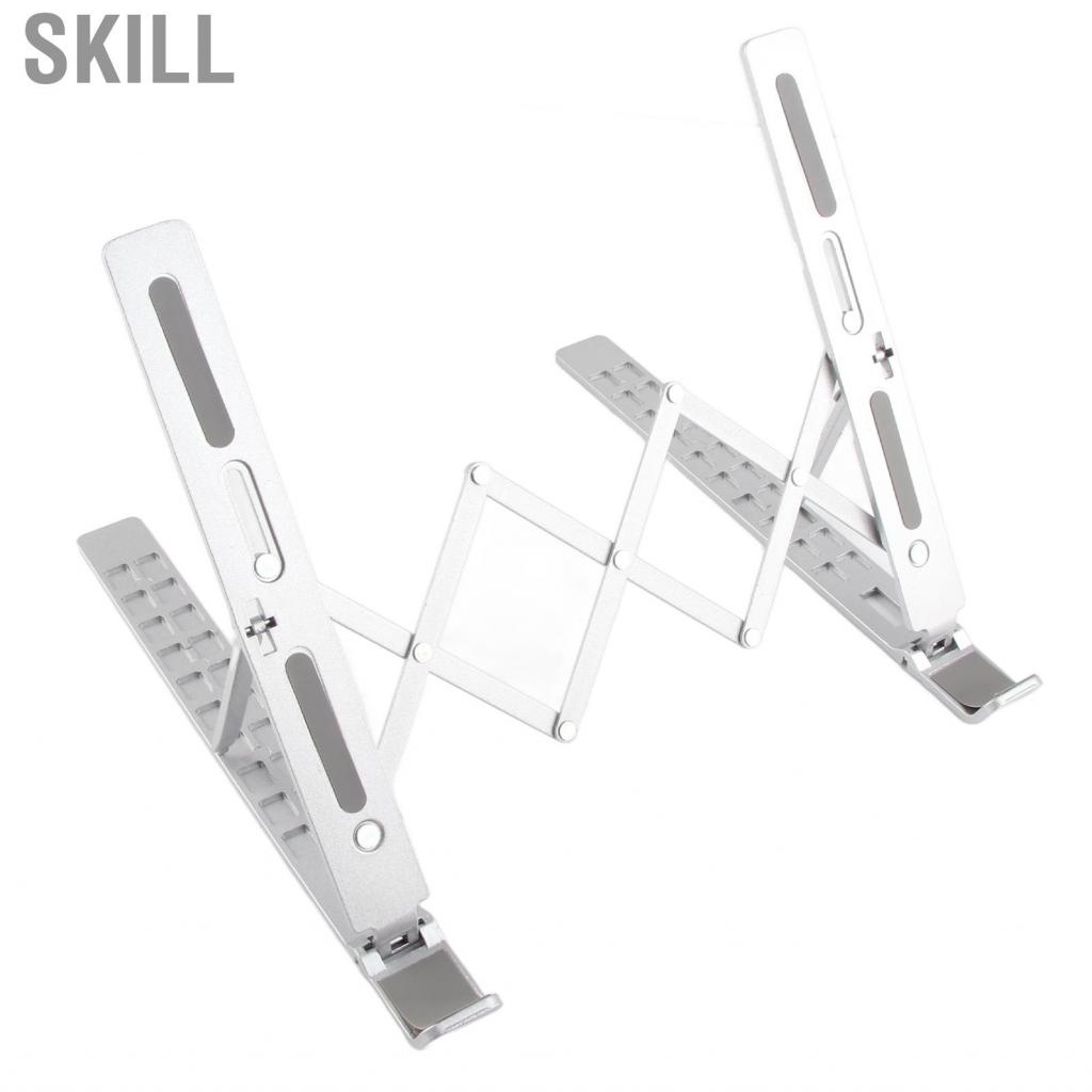 Skill Laptop Stand  Holder Folding Portable Aluminium Alloy Adjustable Anti Slip for 17.3in Devices