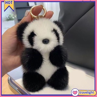 Móc khóa gấu trúc nhồi bông nhỏ dễ thương