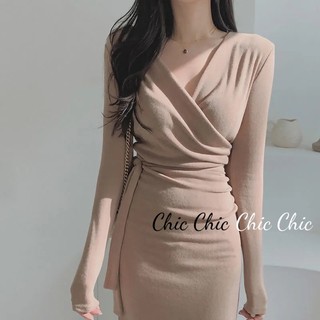 Chic Chic váy nữ Đầm Body Cho thời váy Trendy Minimalist Casual thời trang WLQ23C04BB 52Z231226