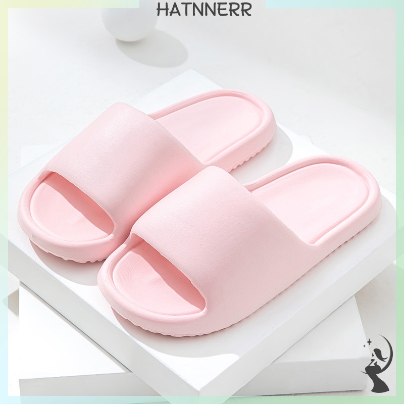 Dép Đi Trong Nhà Đế Dày Màu Trơn Chống Trượt Thoáng Khí Dành Cho Cặp Đôi fhs