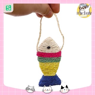 Đồ chơi con cá, cào móng cho mèo bằng dây thừng